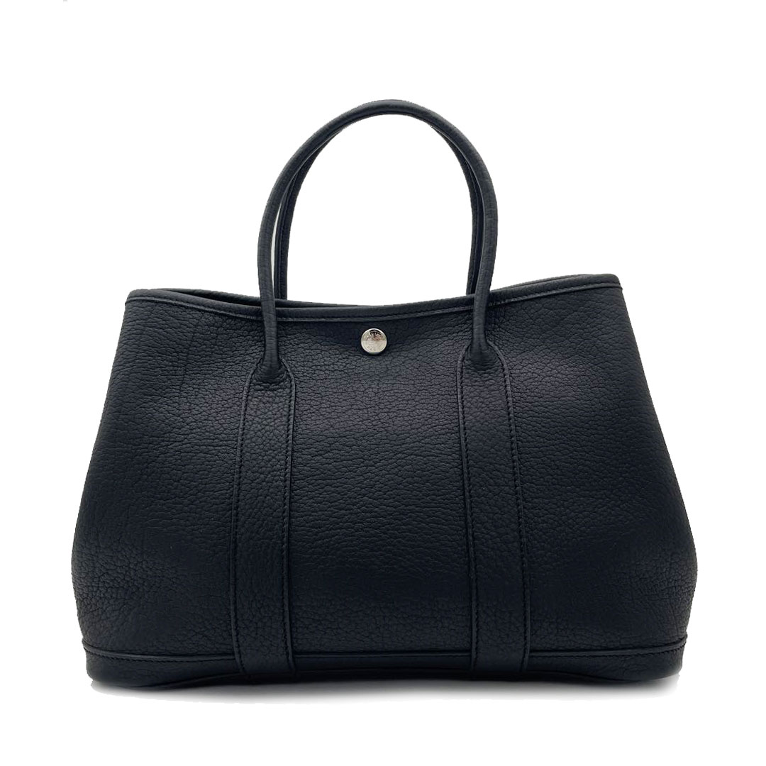 HERMES エルメス トートバッグ ガーデンパーティTPM ネゴンダ ブラック □K刻印