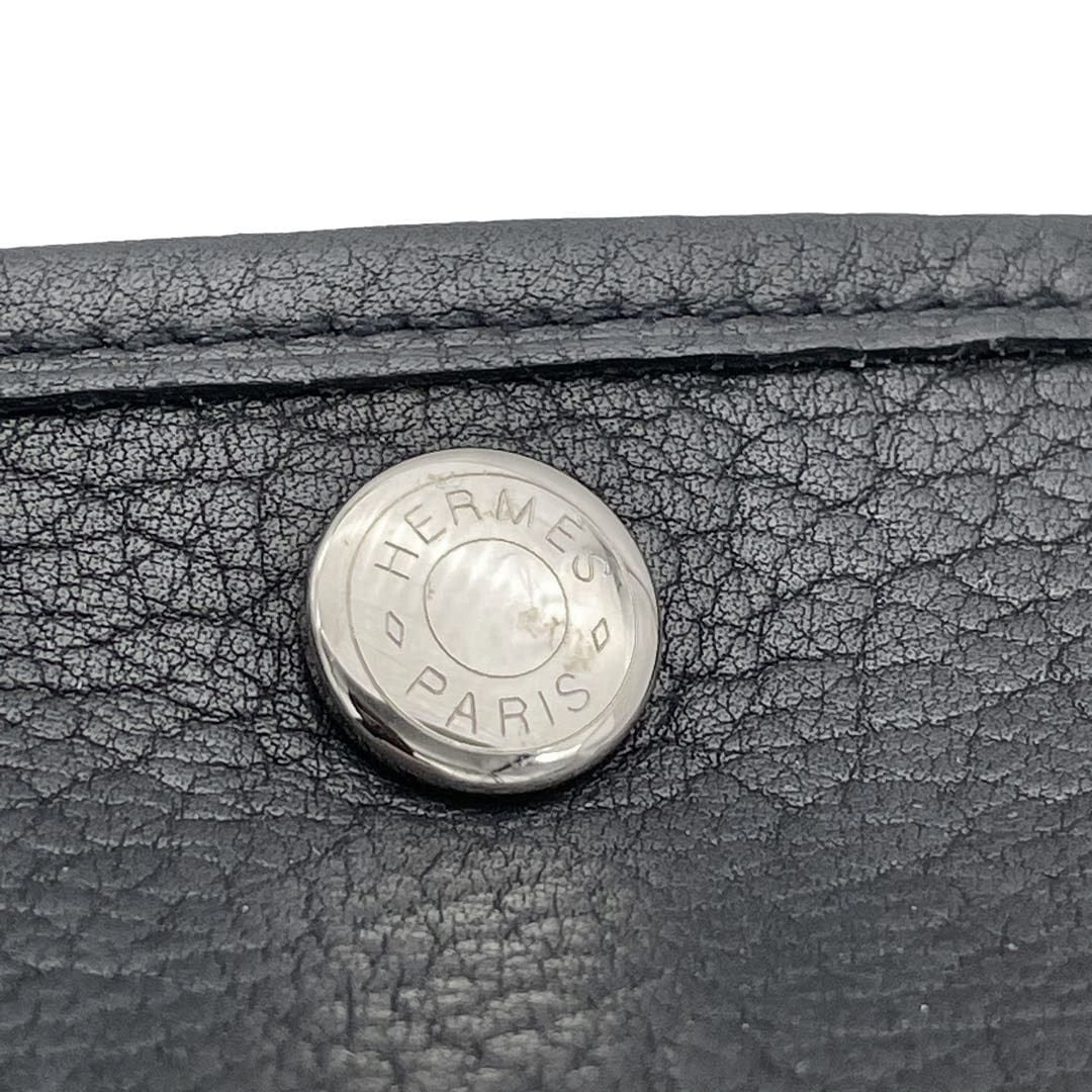 HERMES エルメス トートバッグ ガーデンパーティTPM ネゴンダ ブラック □K刻印
