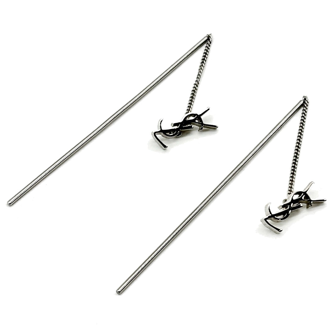 【SAINT LAURENT】カサンドラ スレッダー イヤリング ピアス SAINT LAURENT サンローラン カサンドラ スレッダー イヤリング