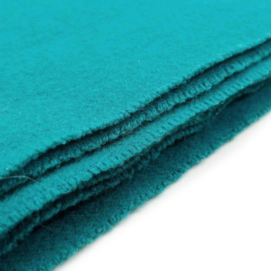 HERMES エルメス ショール ストール マフラー カシミヤ/ウール ターコイズグリーン系 イギリス製