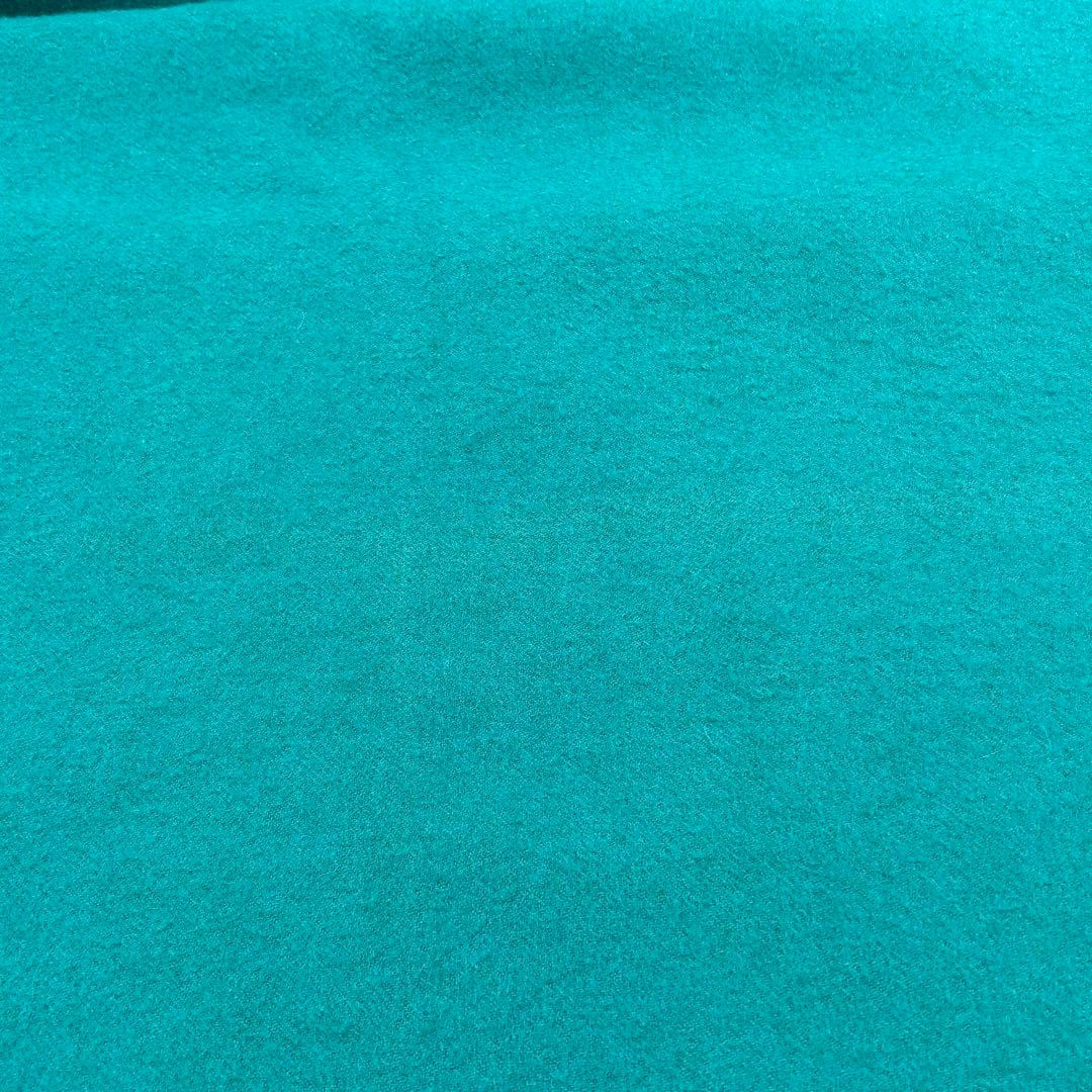 HERMES エルメス ショール ストール マフラー カシミヤ/ウール ターコイズグリーン系 イギリス製