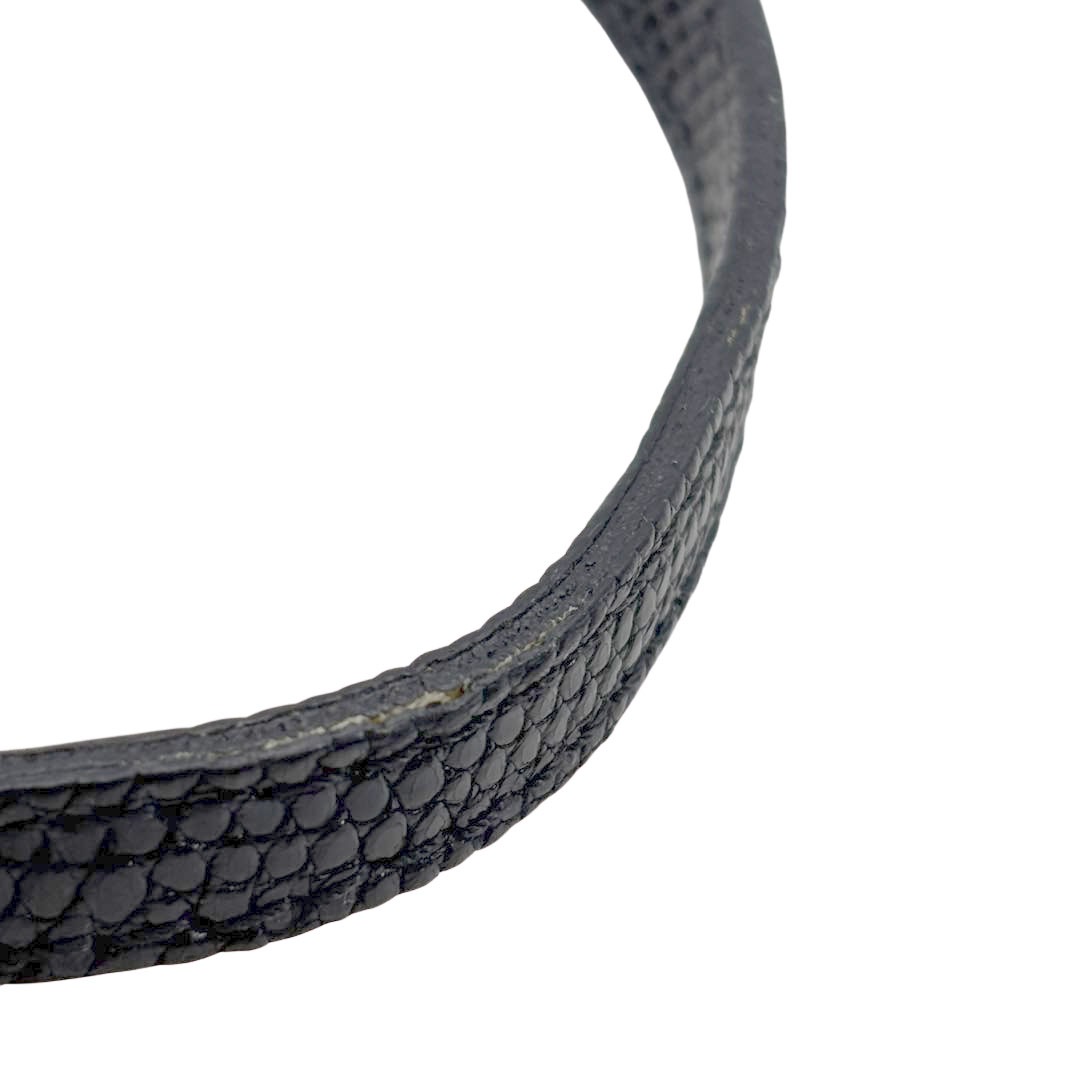 FENDI フェンディ マイクロマンマバケット ショルダーバッグ ビーズ/リザード ブラック/クロム金具