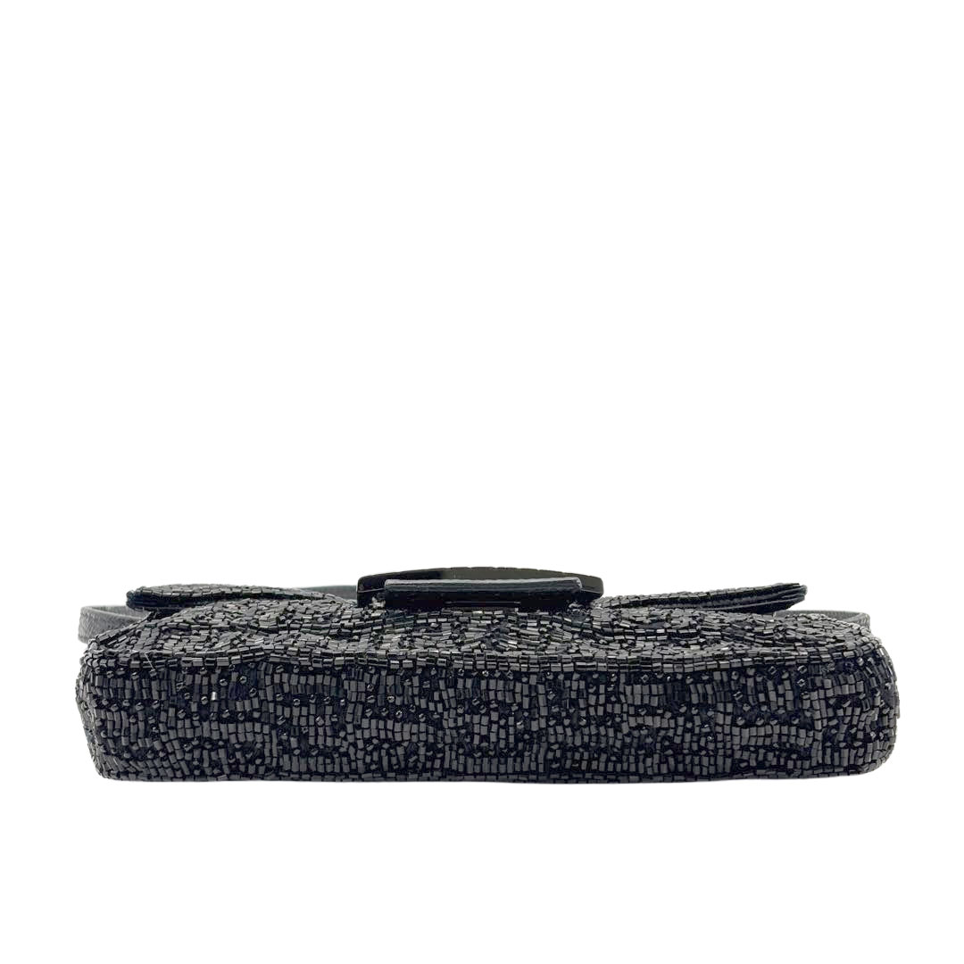 FENDI フェンディ マイクロマンマバケット ショルダーバッグ ビーズ