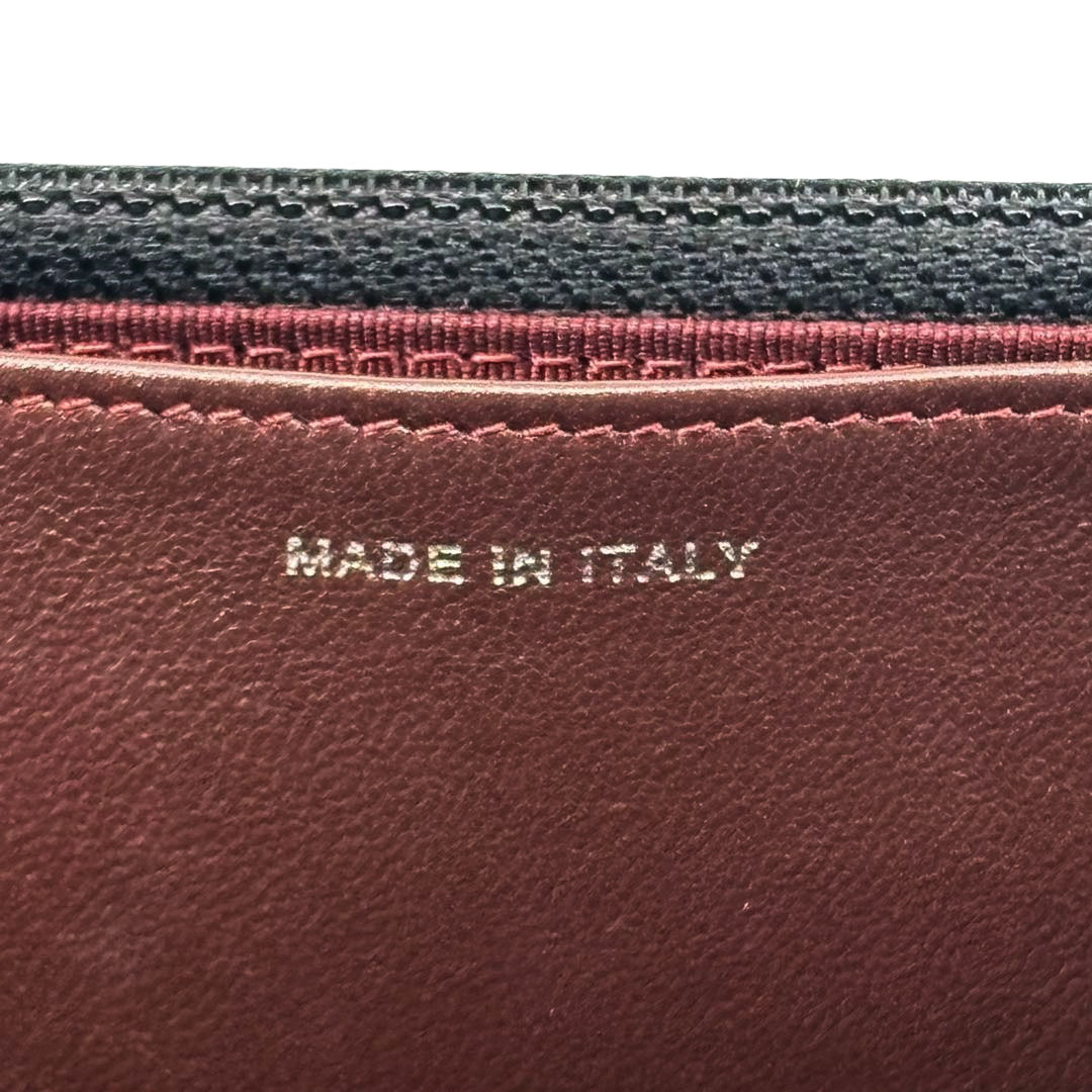 CHANEL シャネル マトラッセ チェーンウォレット タイムレスクラシック ラムスキン ブラック シルバー金具 19番台