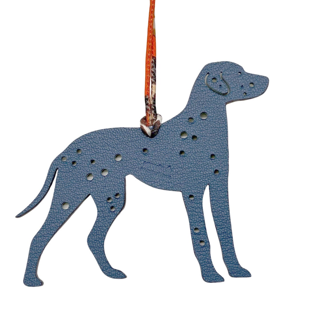 HERMES エルメス プティアッシュ チャーム ダルメシアン トリヨンクレマンス/シェブルミゾル グリーン系/ネイビー系