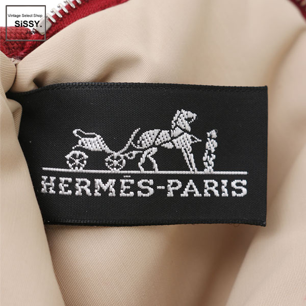 ■エルメス■ ミニミニボリード ポーチ キャンバス レザー ルージュヴィフ 【HERMES】