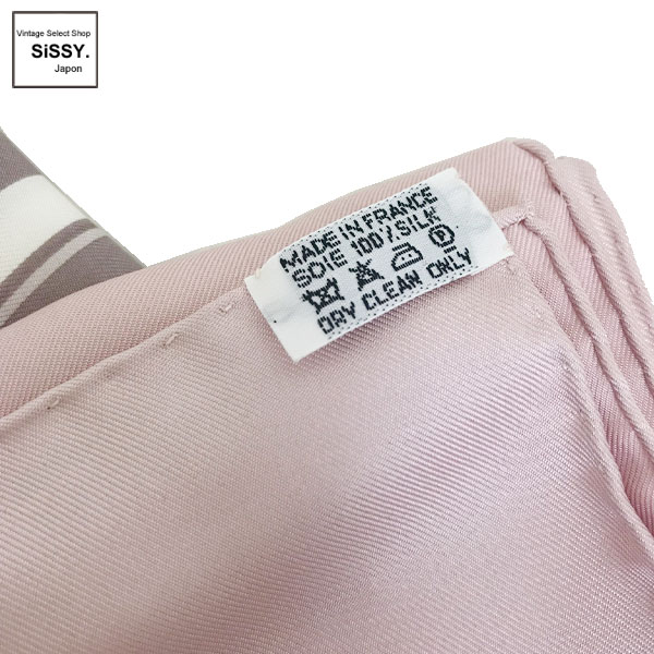 ■エルメス■ スカーフ カレ90 「BRIDES de GALA」 シルク ピンク ホワイト 【HERMES】