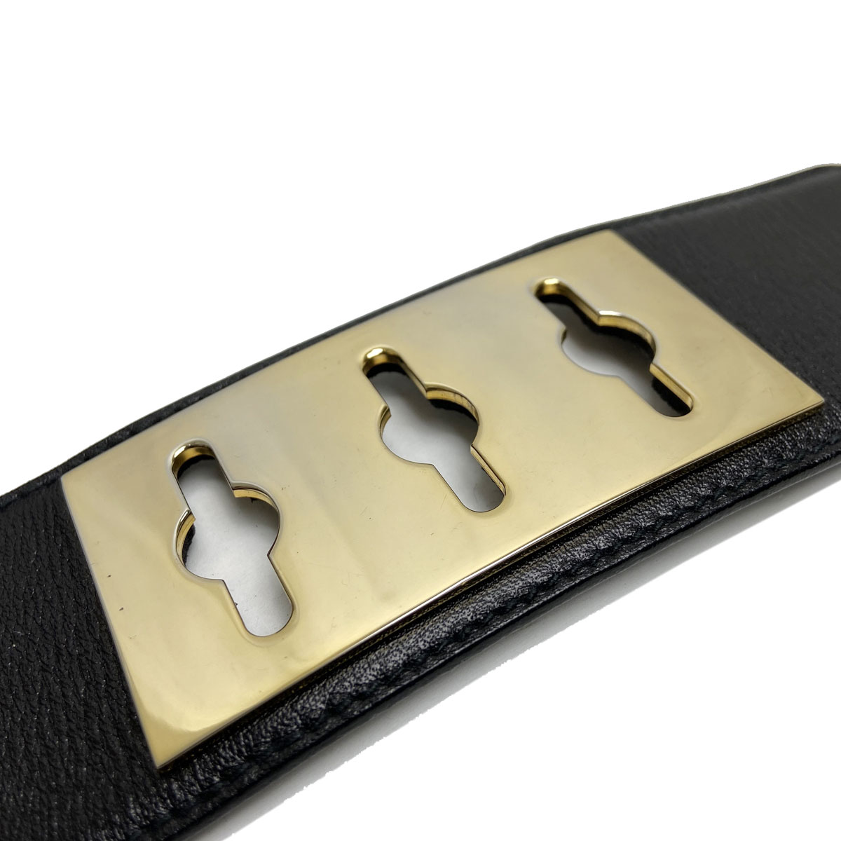 CELINE セリーヌ ベルト チェーン 70 レザー ブラック