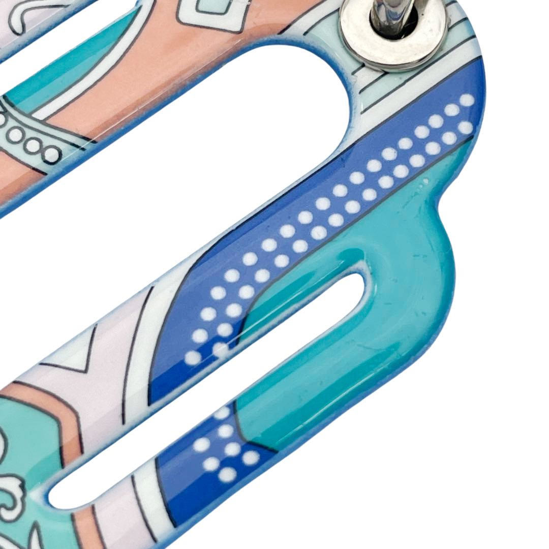 HEREMS エルメス ピアス アトラージュ ベルリンヌ・レインボー エナメル Miami(グリーン/ブルー系)