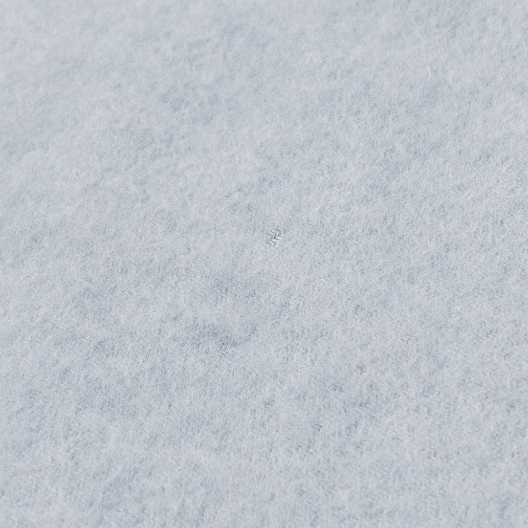 HERMES エルメス カシミヤマフラー 40×150cm ユニ・ブロデ グラシエ(ライトブルー系) 393622T 05