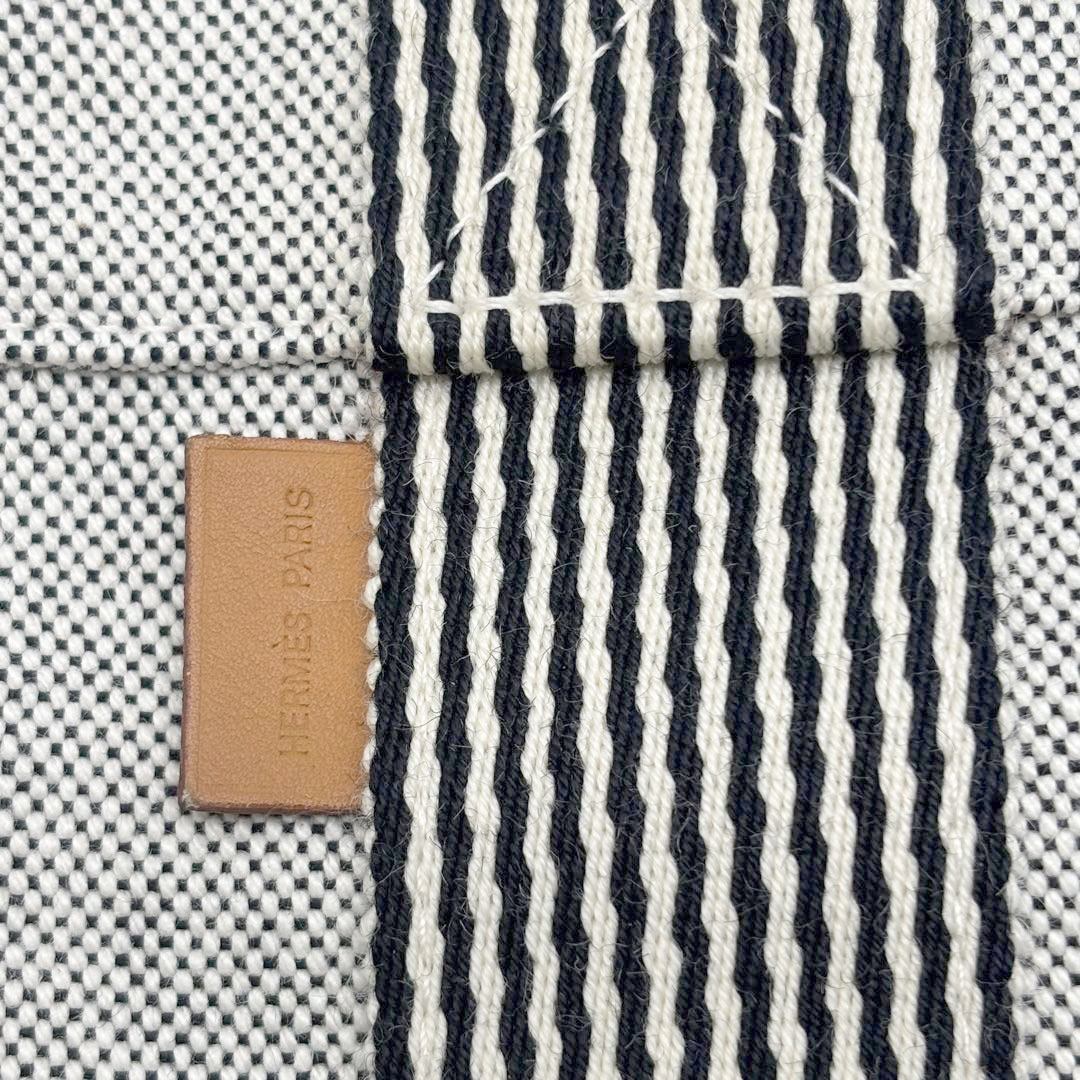 HERMES エルメス トートバッグ ニューフールトゥPM キャンバス グレー