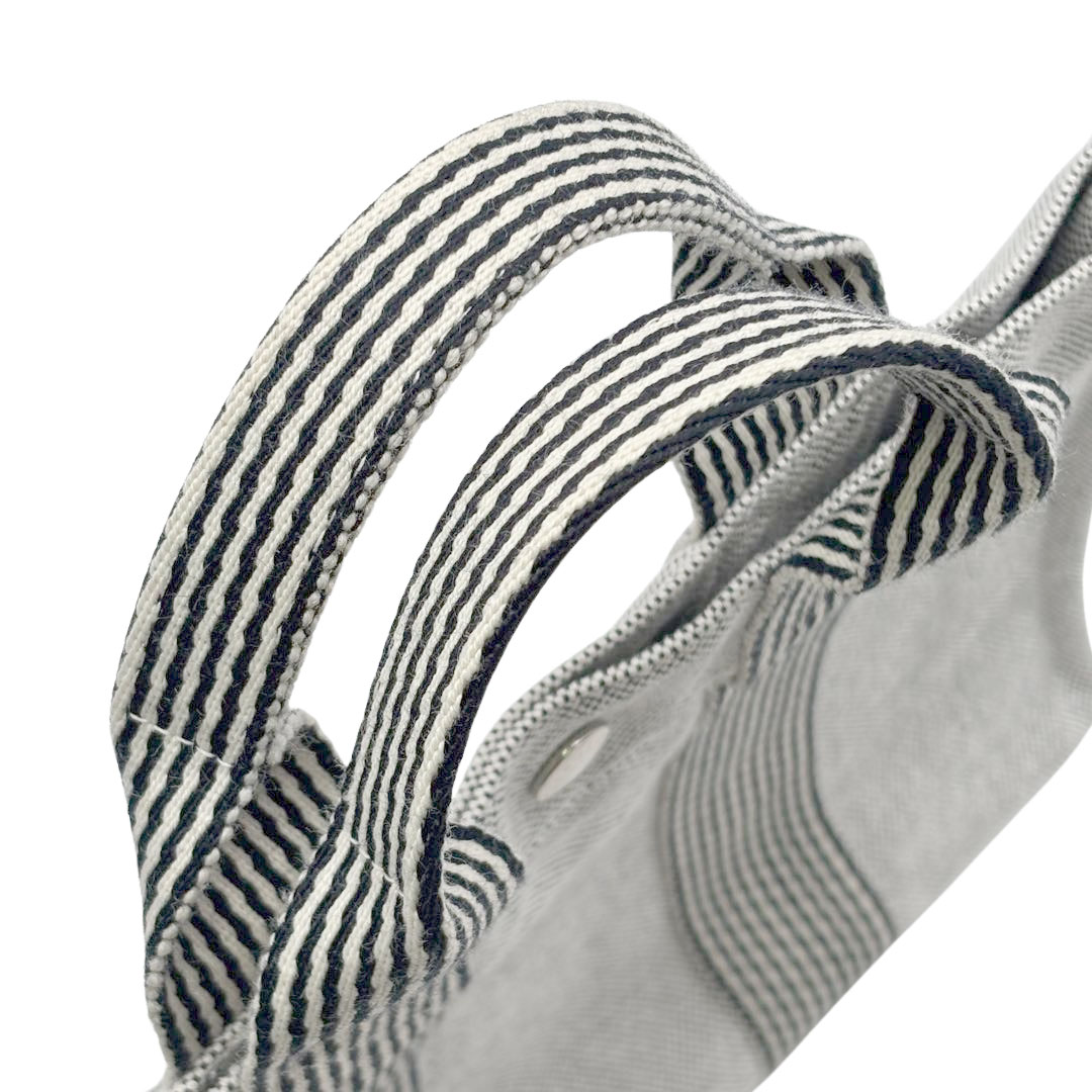 HERMES エルメス トートバッグ ニューフールトゥPM キャンバス グレー
