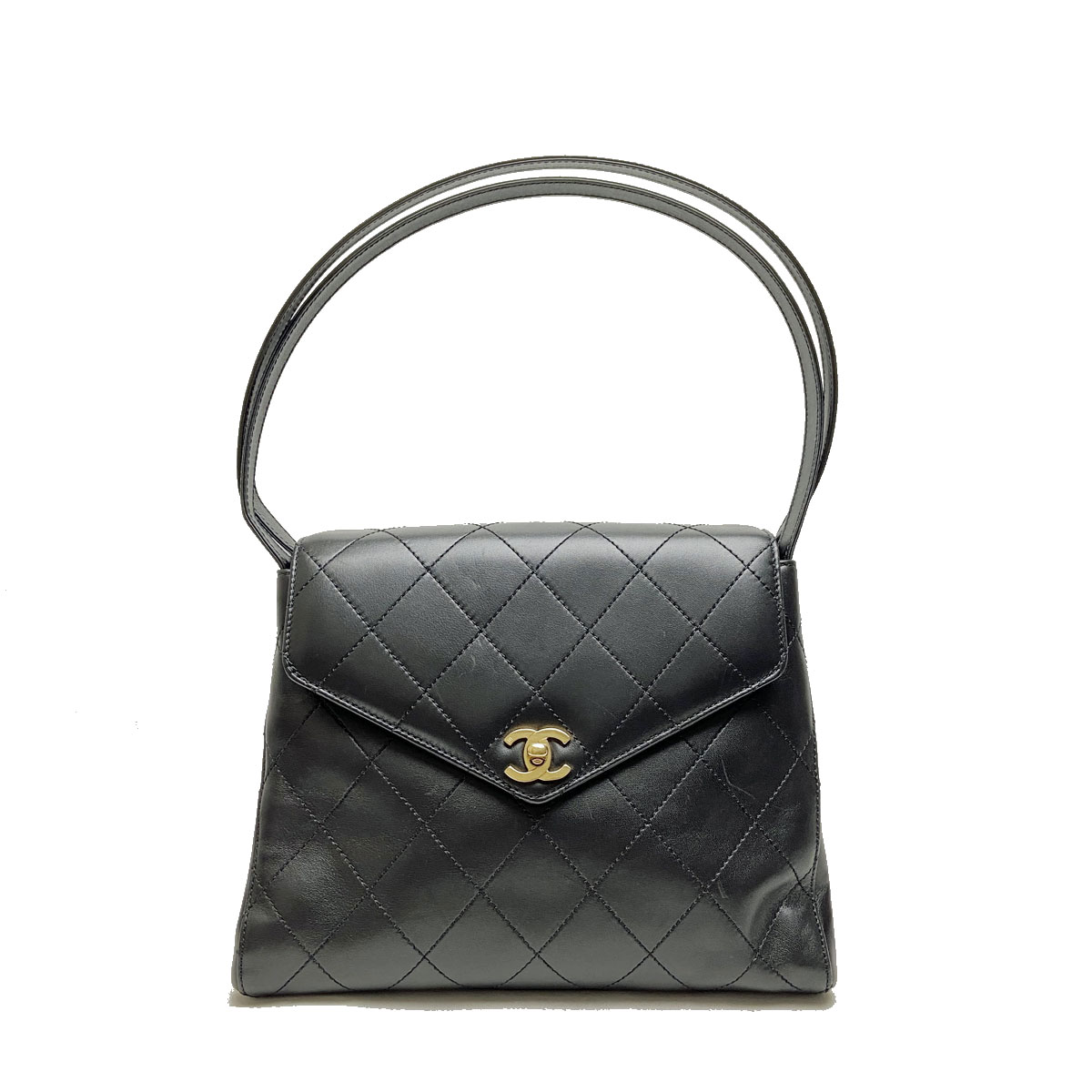 CHANEL シャネル ワイルドステッチ ショルダーバッグ ターンロック 