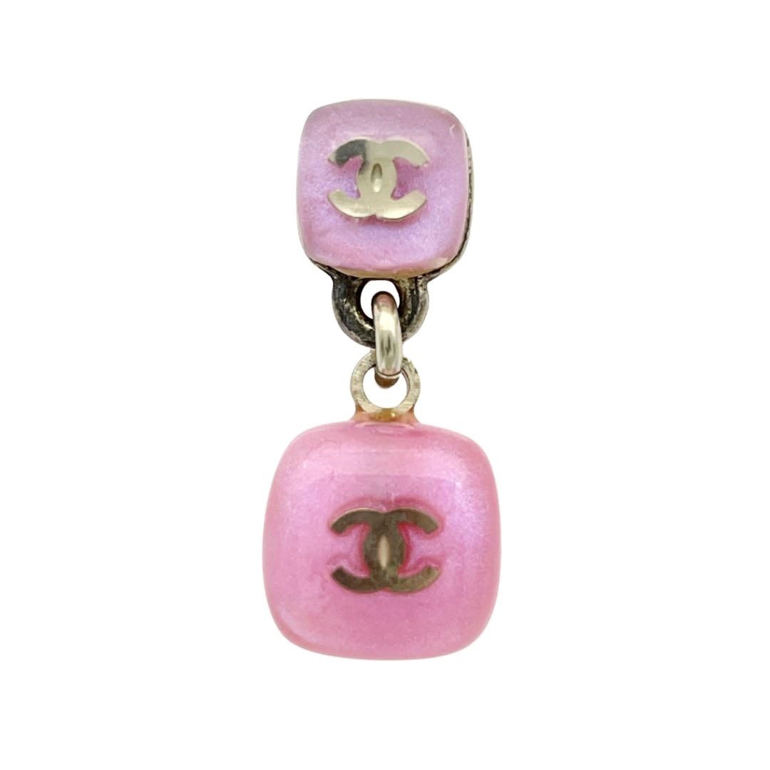CHANEL シャネル スイングピアス ココマーク ピンクホログラム 06P