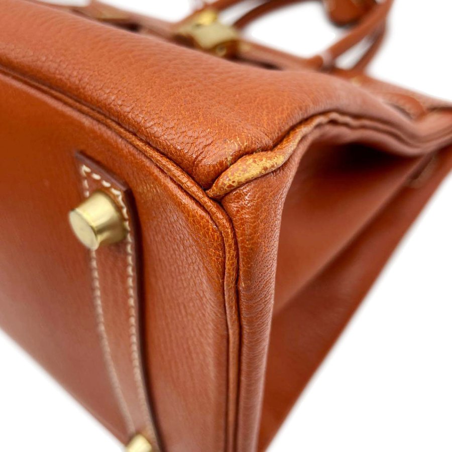 HERMES エルメス ハンドバッグ バーキン30 シェーブルコロマンデル ブラウン ゴールド金具 □C刻印