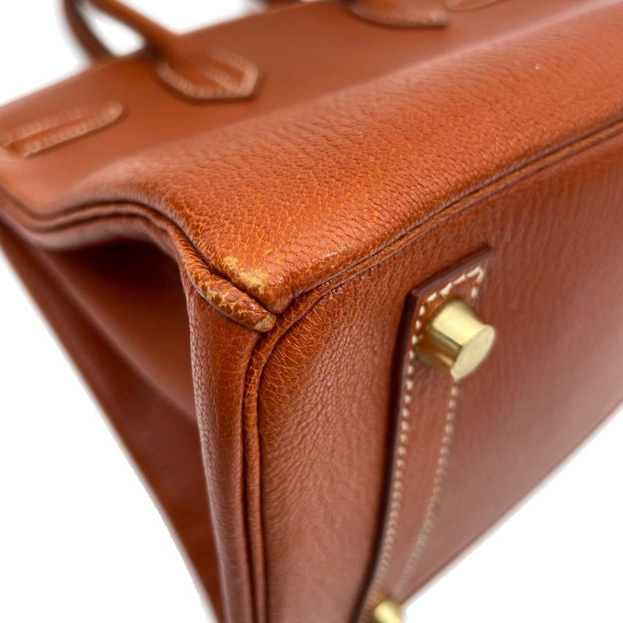 HERMES エルメス ハンドバッグ バーキン30 シェーブルコロマンデル ブラウン ゴールド金具 □C刻印