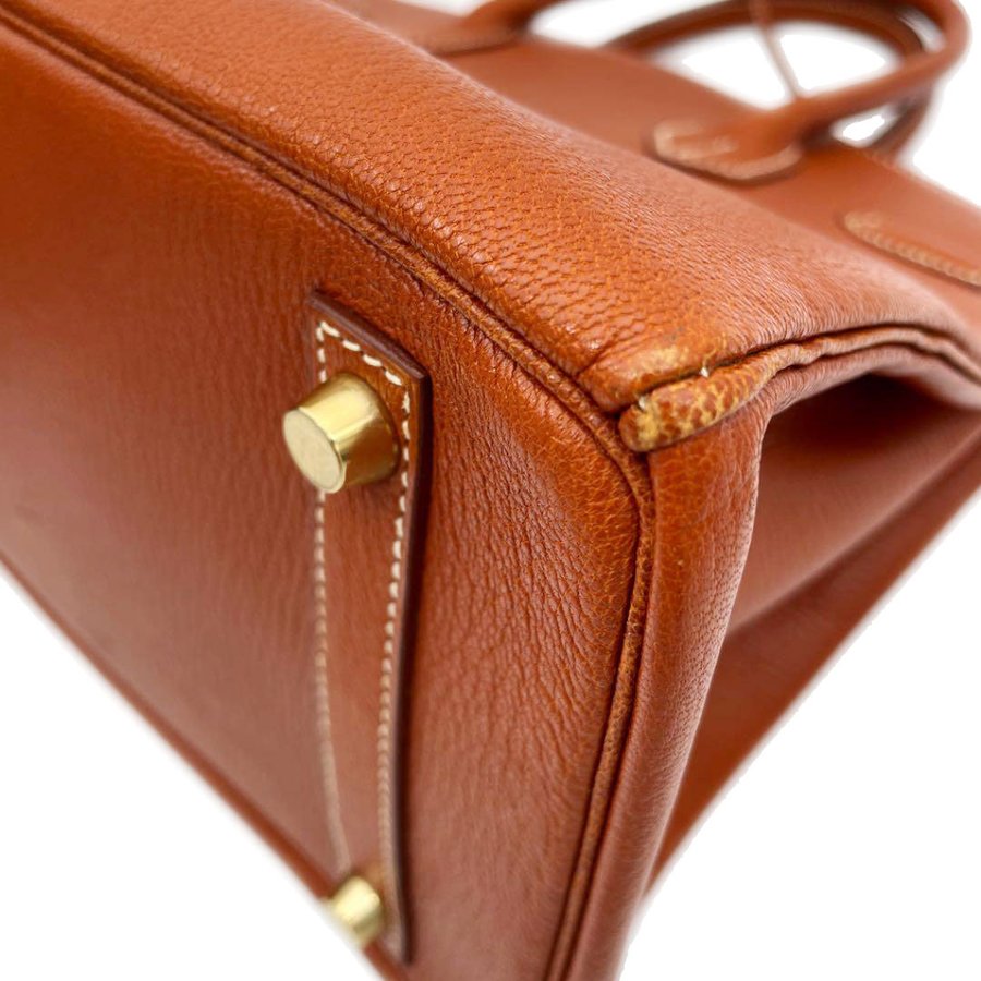 HERMES エルメス ハンドバッグ バーキン30 シェーブルコロマンデル ブラウン ゴールド金具 □C刻印