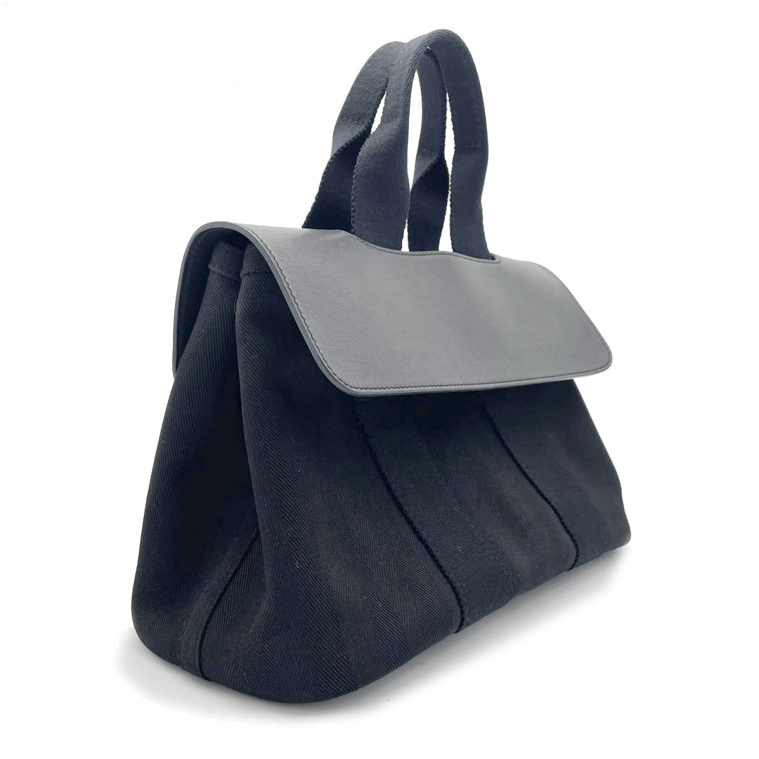 HERMES エルメス ハンドバッグ ヴァルパライソPM トワルシェブロン 