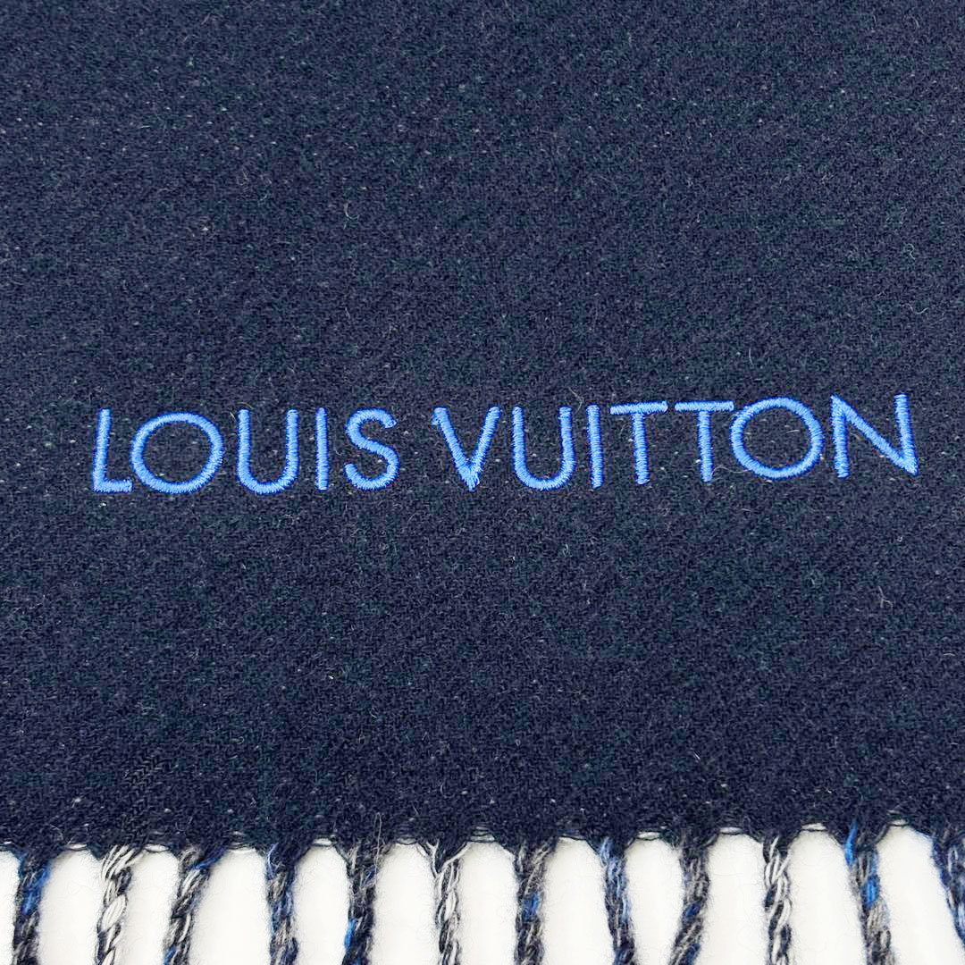 LOUIS VUITTON ネイビー マフラー マフラー・ネオ プティ ダミエ S00｜ルイ・ヴィトン 公式サイト
