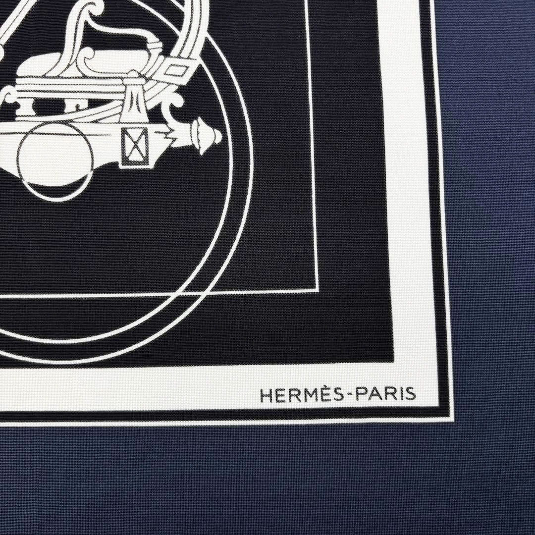 HERMES エルメス スカーフ スムーズカレ90 『EX-LIBRIS(エクスリブリス