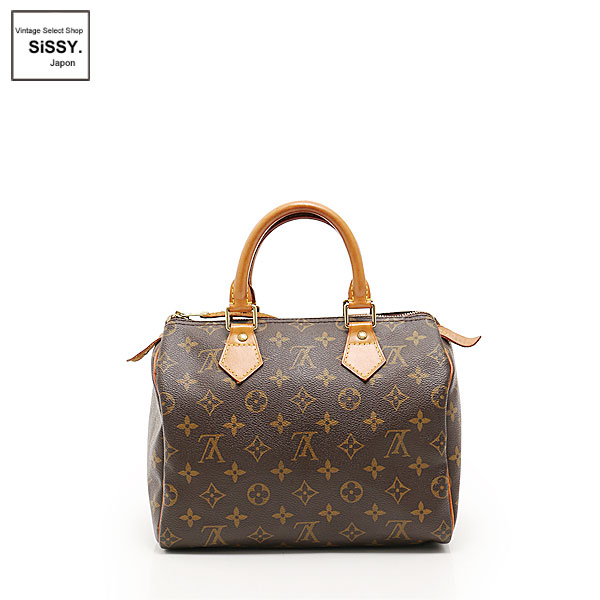 ■ルイ・ヴィトン■ スピーディ25 モノグラム ハンドバッグ PVC レザー ブラウン M41528 【LOUIS VUITTON】