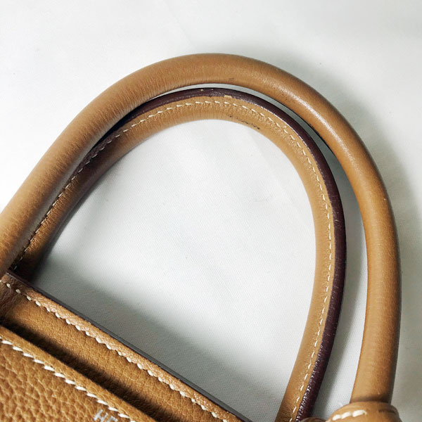 ■エルメス■ オータクロア32 ハンドバッグ トゴ ゴールド系/シルバー金具 □I刻印（2005年頃製造） 【HERMES】