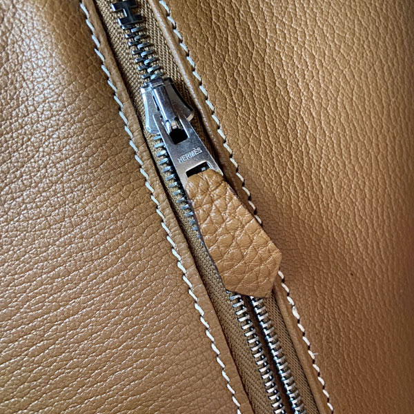 ■エルメス■ オータクロア32 ハンドバッグ トゴ ゴールド系/シルバー金具 □I刻印（2005年頃製造） 【HERMES】