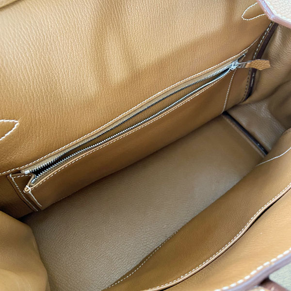 ■エルメス■ オータクロア32 ハンドバッグ トゴ ゴールド系/シルバー金具 □I刻印（2005年頃製造） 【HERMES】