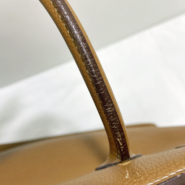 ■エルメス■ オータクロア32 ハンドバッグ トゴ ゴールド系/シルバー金具 □I刻印（2005年頃製造） 【HERMES】