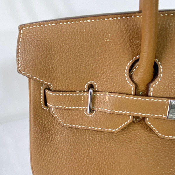 ■エルメス■ オータクロア32 ハンドバッグ トゴ ゴールド系/シルバー金具 □I刻印（2005年頃製造） 【HERMES】