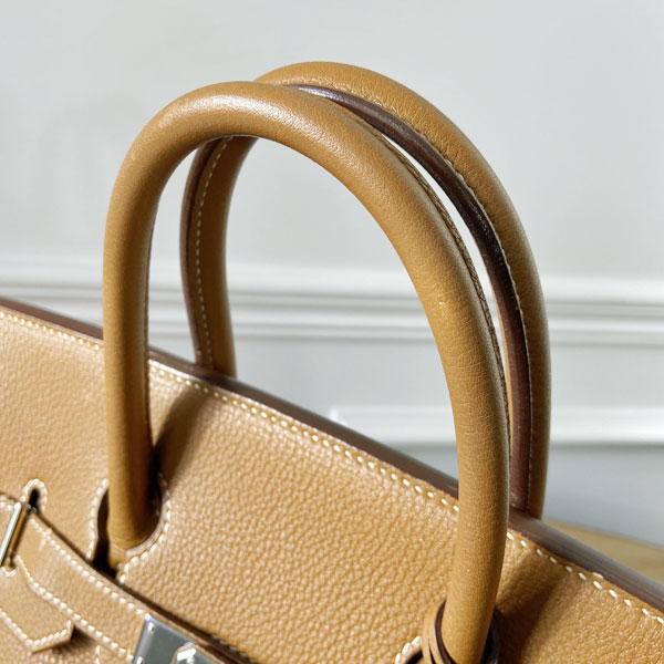■エルメス■ オータクロア32 ハンドバッグ トゴ ゴールド系/シルバー金具 □I刻印（2005年頃製造） 【HERMES】