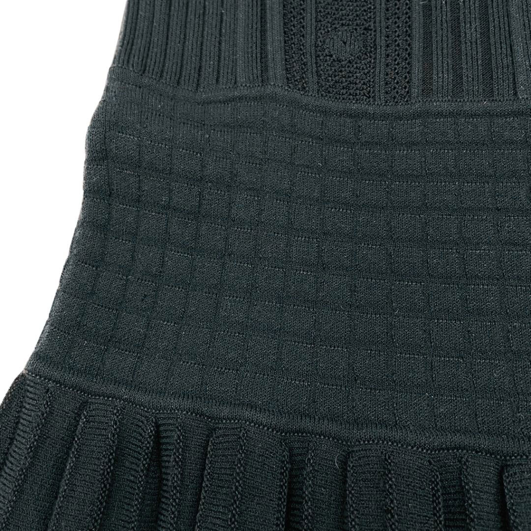 CHANEL シャネル ワンピース ココマーク プリーツ レーヨン 40