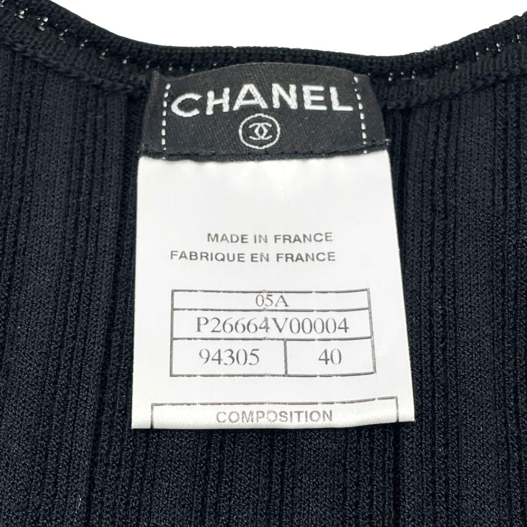 CHANEL シャネル ワンピース ココマーク プリーツ レーヨン 40