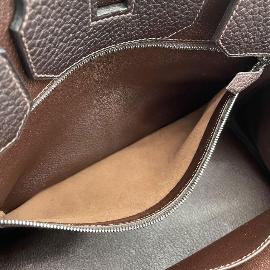 HERMES エルメス ハンドバッグ バーキン35 フィヨルド ダーク