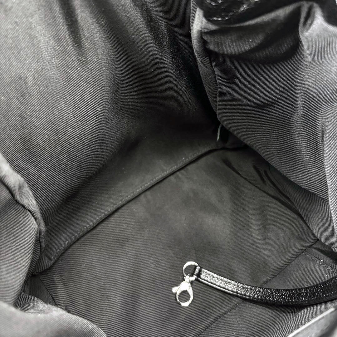 CHANEL シャネル 巾着型 2WAYチェーンショルダーバッグ キャビアスキン