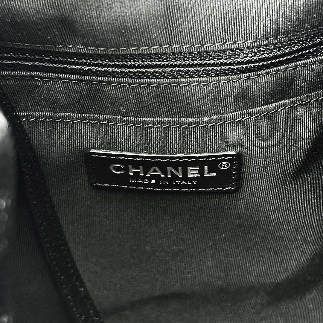 CHANEL シャネル 巾着型 2WAYチェーンショルダーバッグ キャビアスキン