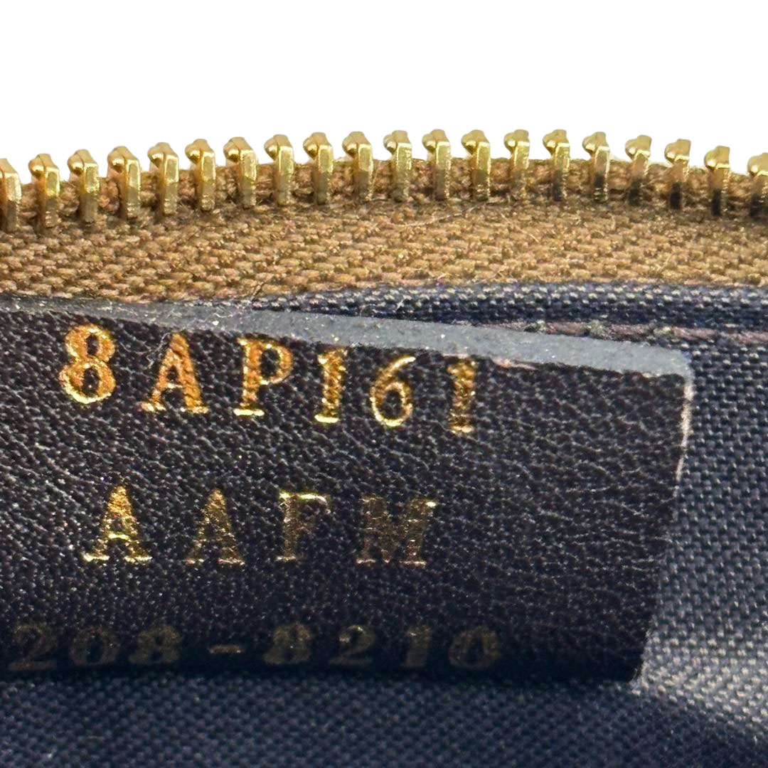 FENDI フェンディ フラグメントケース カードケース コインケース エフイズ FF柄 レザー ブラウン/ブラック 8AP161