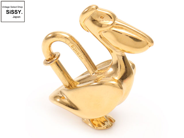 HERMES エルメス カデナ ペリカン メタル ゴールド