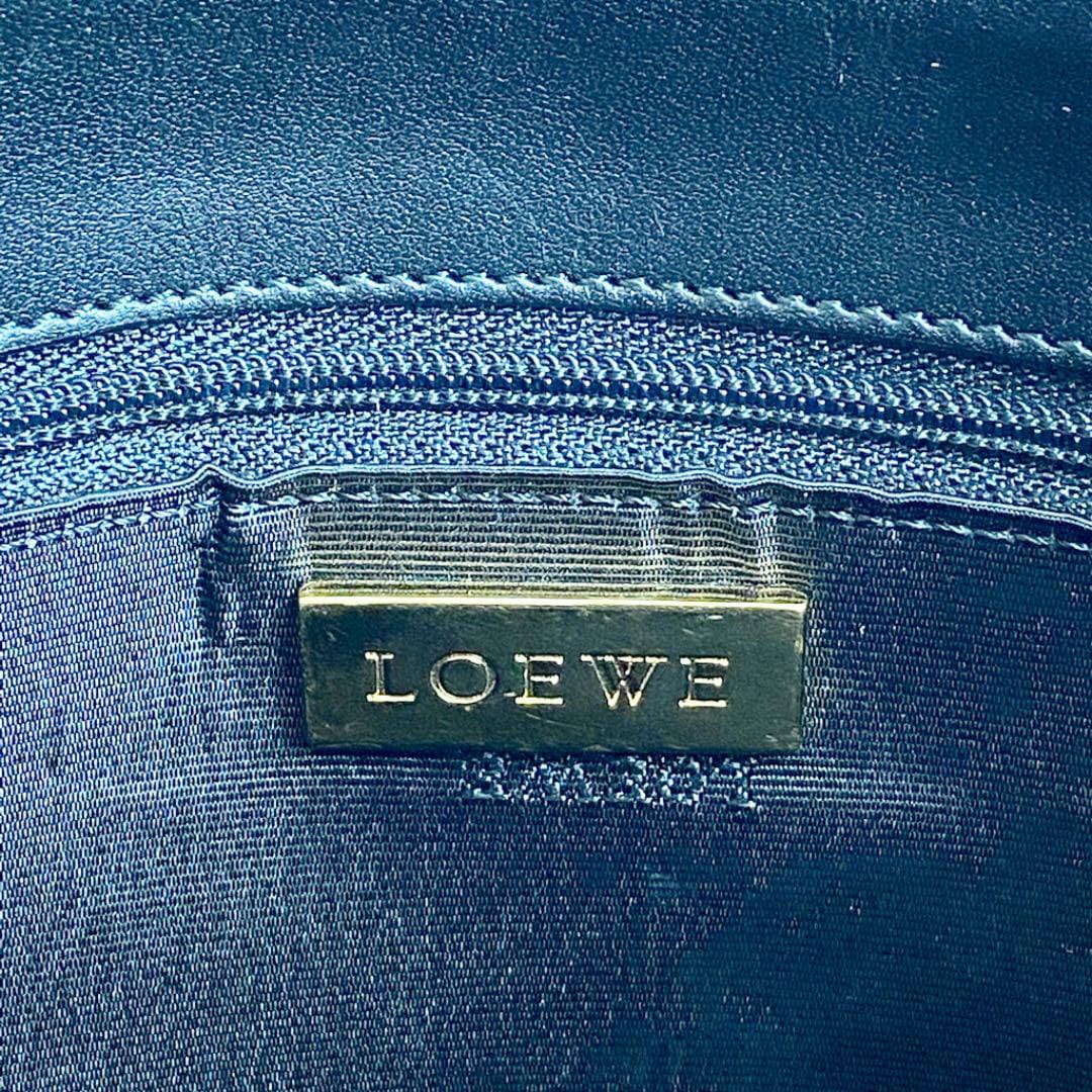 LOEWE ロエベ 斜め掛けショルダーバッグ アナグラム キャンバス ベージュ系 ブラック