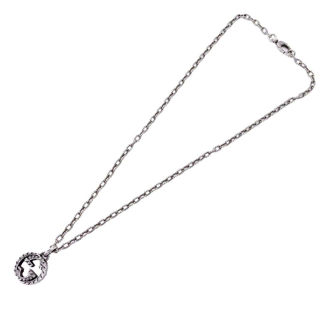 □極美品□ GUCCI グッチ インターロッキングG SV925 ネックレス