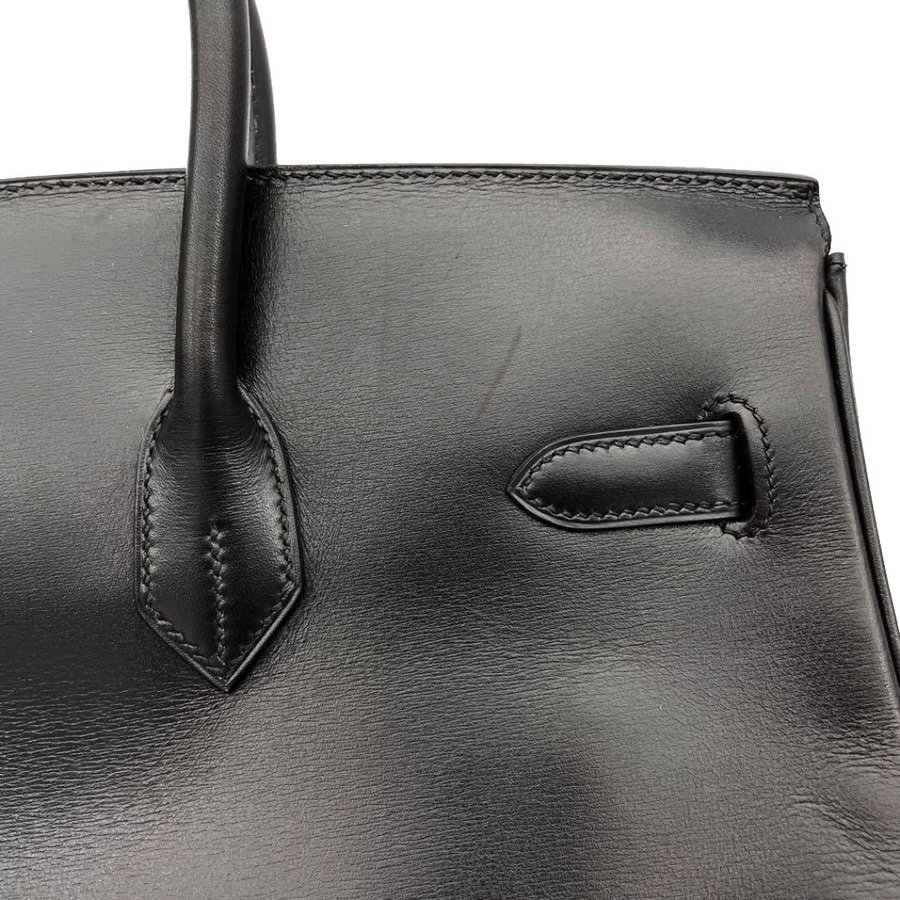 HERMES エルメス ハンドバッグ バーキン35 ボックスカーフ ブラック