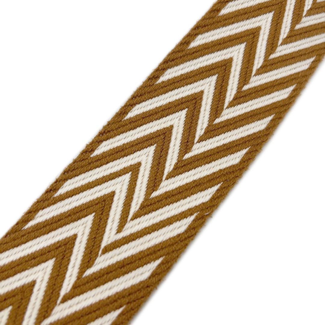 エルメス HERMES バンドリエール 50mm 85cm ゴールド ジグザグ