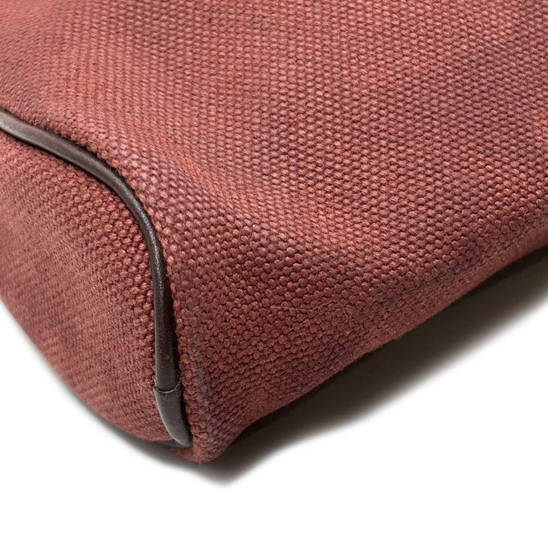 HERMES エルメス トートバッグ サックイブーMM トワルアッシュ ヴォースイフト ハバナ/エベンヌ □I刻印