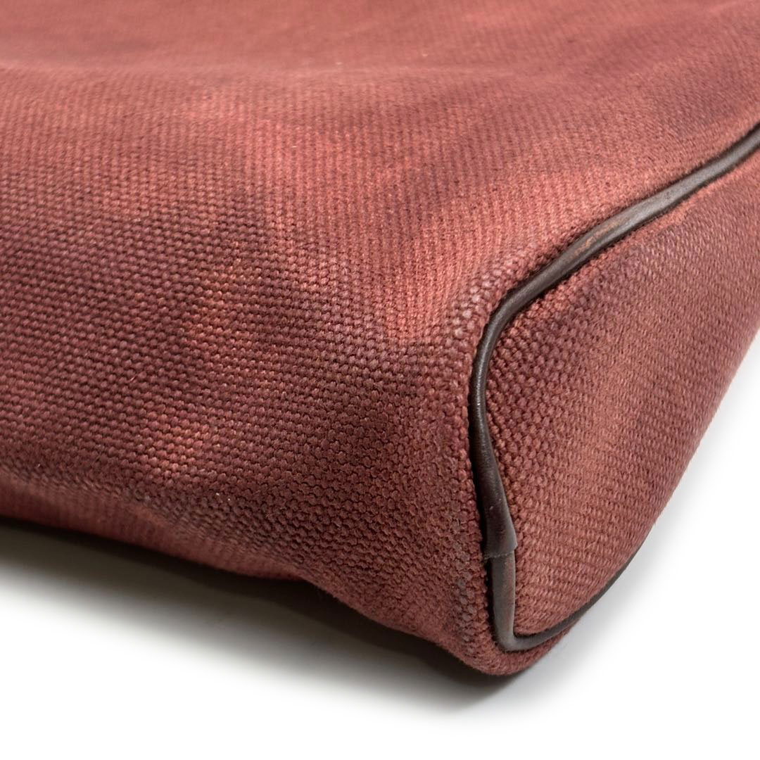 HERMES エルメス トートバッグ サックイブーMM トワルアッシュ ヴォースイフト ハバナ/エベンヌ □I刻印