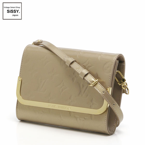 ■ルイ・ヴィトン■ クラッチ ショルダーバッグ 2WAY ロスモアPM モノグラム ヴェルニレザー ベージュプードル M91758 【LOUIS VUITTON】