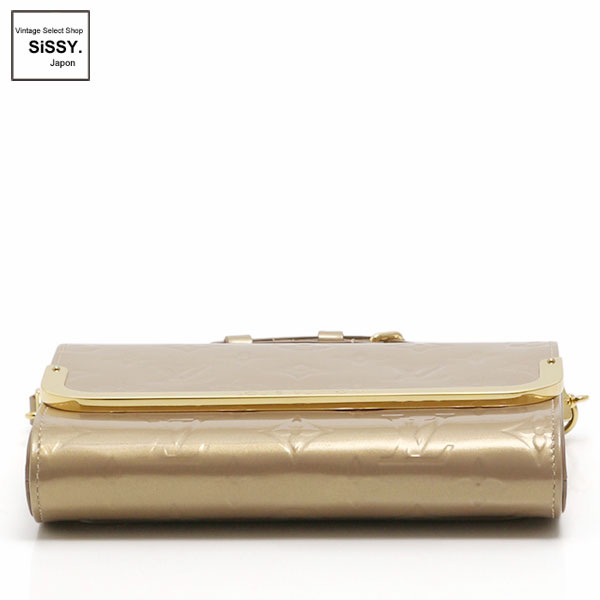 ■ルイ・ヴィトン■ クラッチ ショルダーバッグ 2WAY ロスモアPM モノグラム ヴェルニレザー ベージュプードル M91758 【LOUIS VUITTON】