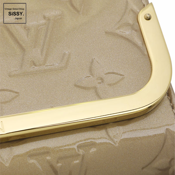 ■ルイ・ヴィトン■ クラッチ ショルダーバッグ 2WAY ロスモアPM モノグラム ヴェルニレザー ベージュプードル M91758 【LOUIS VUITTON】