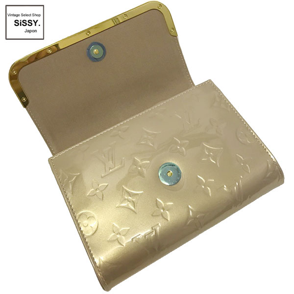 ■ルイ・ヴィトン■ クラッチ ショルダーバッグ 2WAY ロスモアPM モノグラム ヴェルニレザー ベージュプードル M91758 【LOUIS VUITTON】