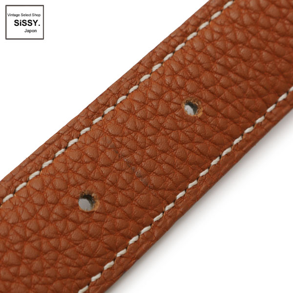 ■エルメス■ ミニコンスタンス Hベルト リバーシブル ボックスカーフ トゴ ブラック ブラウン ゴールド金具 □E刻印 【HERMES】