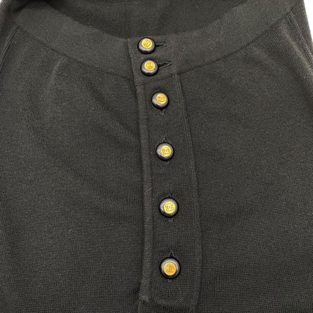 CHANEL シャネル ホルターネック ワンピース 38 ブラック ヴィンテージ